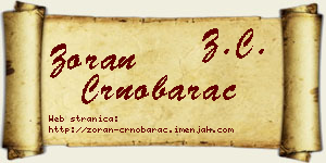 Zoran Crnobarac vizit kartica